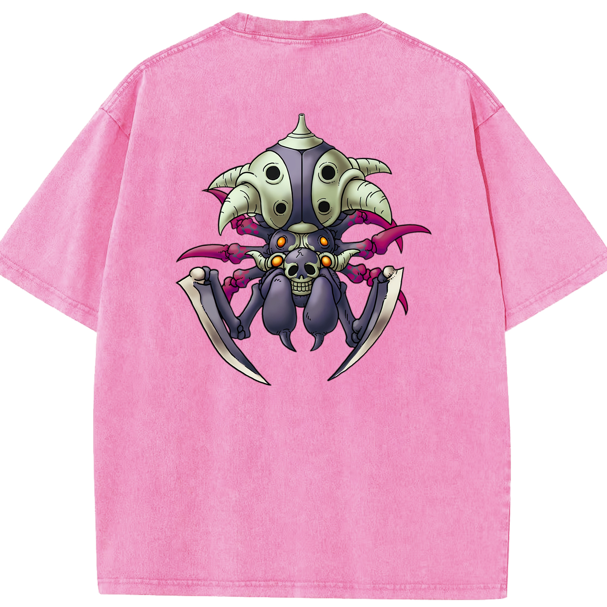 （画像用） ドラゴンクエスト Doragon Kuesuto Dragon Quest 綿100% ヴィンテージ風 半袖Tシャツ（背面プリント）